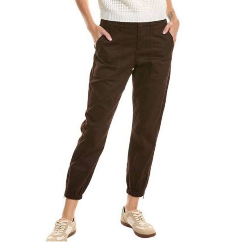 Cabi Compass Pant 4514 Dark Chocolate Brown Utility Jogger Pants Womens 10 NWT